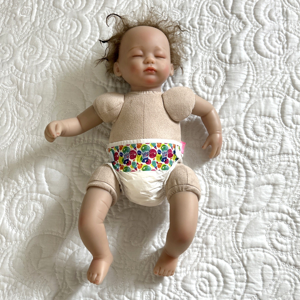 NPK Collection Realistic REBORN Baby Doll Reddish Hair Vinyl Silicone/Soft Body
